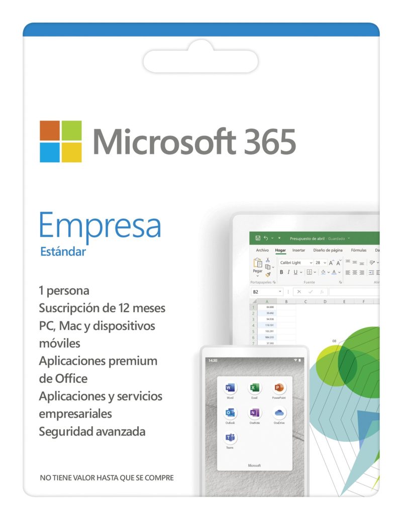 Microsoft 365 Business Standard - 1TB One Drive - Suscripción mensual